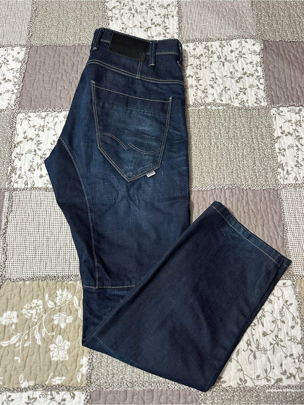 Jack & Jones Men's Dark Blue Relaxed Jeans Sz 34